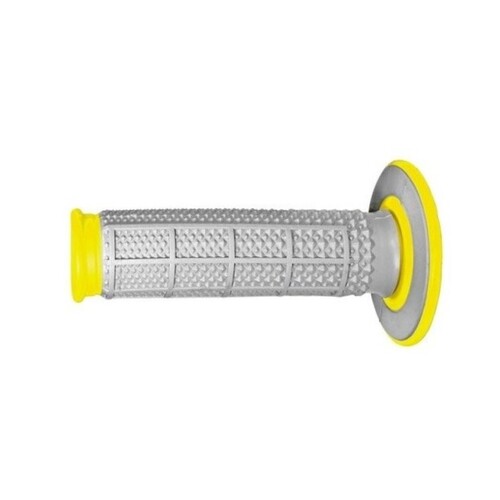 RENTHAL DUAL COMPOUND HALF WAFFLE YELLOW TAPERED GRIPS