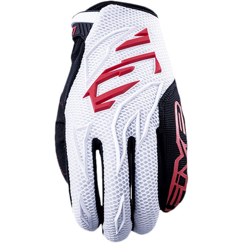 FIVE MXF3 WHITE/RED GLOVES - SM