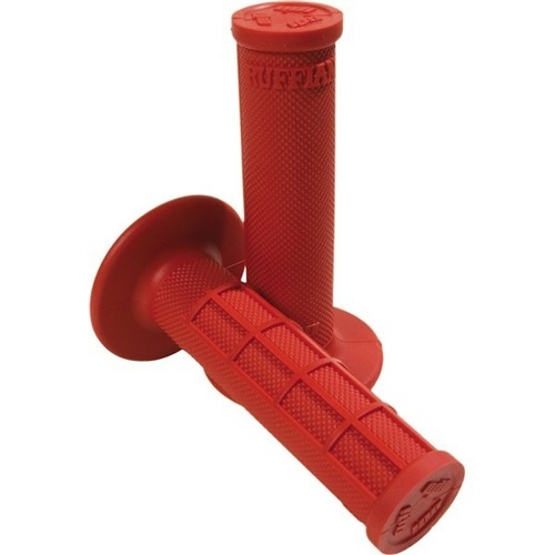 ODI MX HALF WAFFLE RED GRIPS