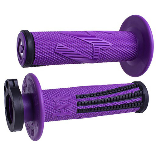 ODI V2 EMIG PRO PURPLE/BLACK  2T/4T LOCK ON GRIPS