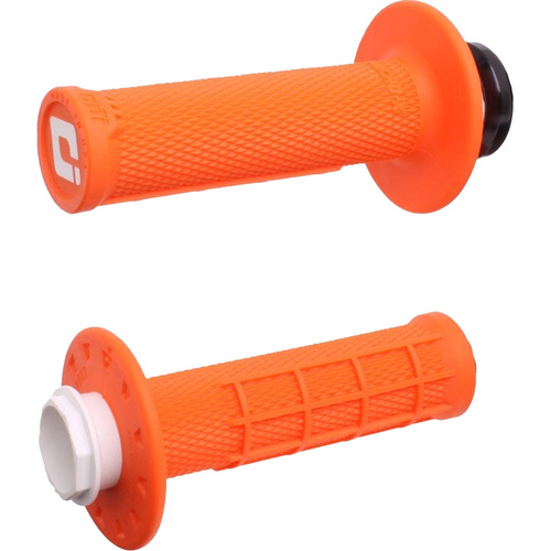 ODI MICRO-X ORANGE 2T / 4T HALF WAFFLE LOCK ON GRIPS