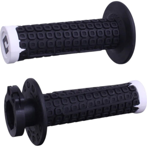 ODI V2 NOMAD D3O BLACK / WHITE 2T / 4T LOCK ON GRIPS