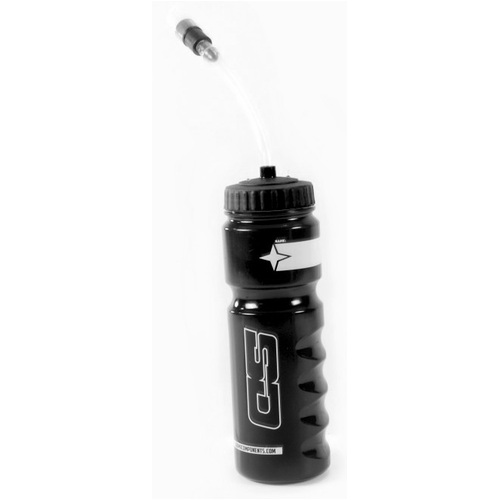 SD WATER BOTTLE BLACK/BLACK WITH STRAW