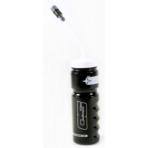 SD WATER BOTTLE BLACK/ WHITE WITH STRAW