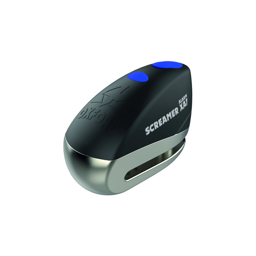OXFORD XA7 SCREAMER ALARM BLACK / SILVER DISC LOCK
