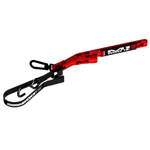 MATRIX M1 WORX TEAM SWIVEL CARABINEER 1.0 INCH RED TIE DOWN SET