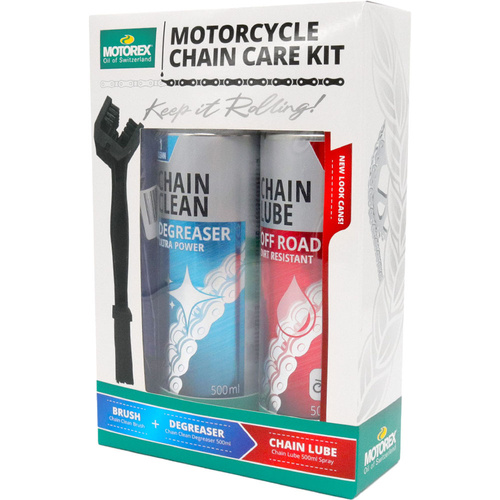 MOTOREX OFF-ROAD CHAIN LUBE + CHAIN CLEANER PACK
