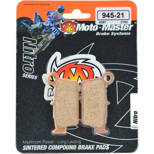 MOTO-MASTER KAWASAKI / SUZUKI / YAMAHA NITRO SERIES REAR BRAKE PADS