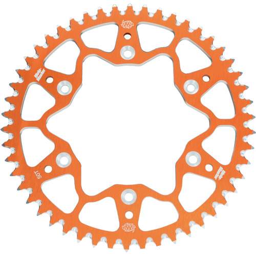 MOTO-MASTER HUSABERG / HUSQVARNA / KTM 125-625 ALLOY ORANGE REAR SPROCKET - 53T