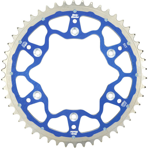MOTO-MASTER YAMAHA 125-450 FUSION DUAL RING BLUE REAR SPROCKET - 48T