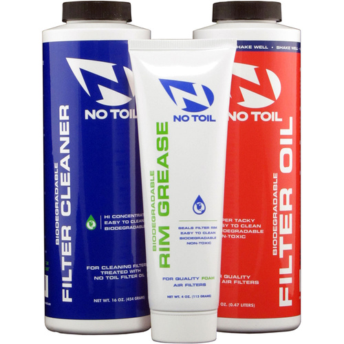 NO TOIL FILTER OIL/CLEANER/RIM GREASE 3 PACK