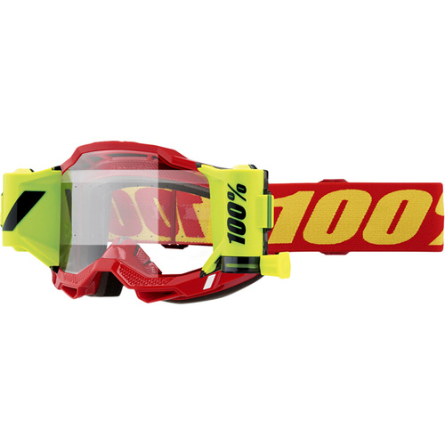 100% PERCENT ACCURI 2 FORECAST RED CLEAR GOGGLES
