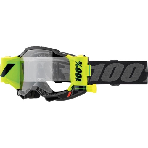100% PERCENT ACCURI 2 FORECAST BLACK CLEAR KIDS GOGGLES