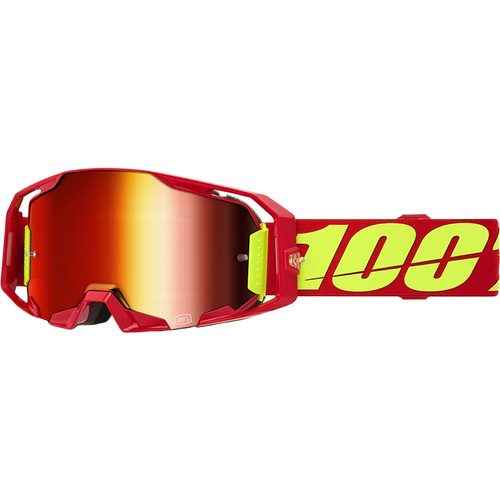 100% PERCENT ARMATIC RED / RED MIRROR GOGGLES