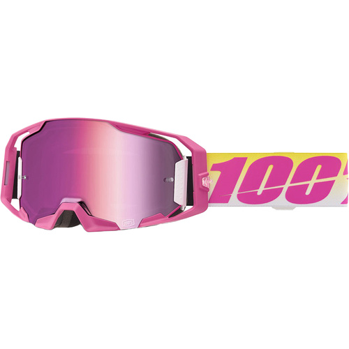 100% PERCENT ARMATIC STELLARS PINK MIRROR GOGGLES