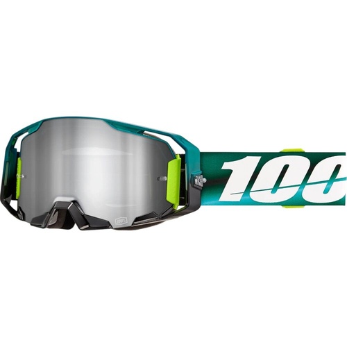 100% PERCENT ARMATIC POLARITY SILVER MIRROR GOGGLES