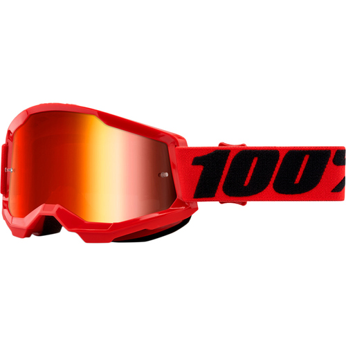 100% PERCENT STRATA 2 RED MIRROR GOGGLES