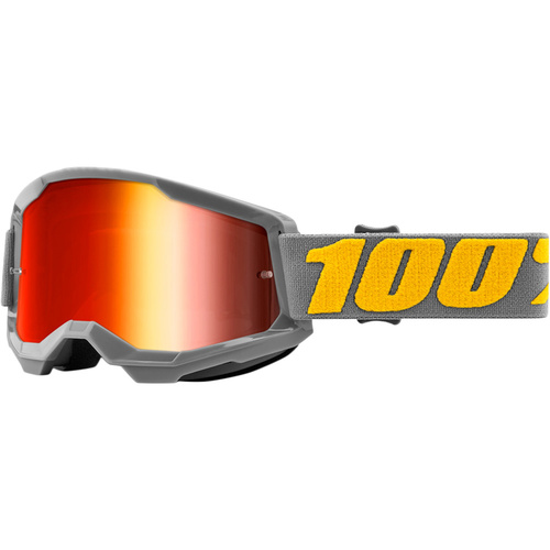 100% PERCENT STRATA 2 IZIPIZI RED MIRROR GOGGLES