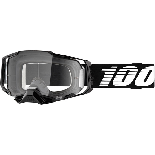 100% PERCENT ARMEGA BLACK CLEAR GOGGLES