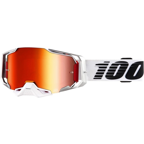 100% PERCENT ARMEGA LIGHTSABER RED MIRROR GOGGLES 