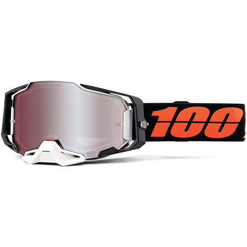 100% PERCENT ARMEGA BLACKTAIL HIPER SILVER MIRROR GOGGLES