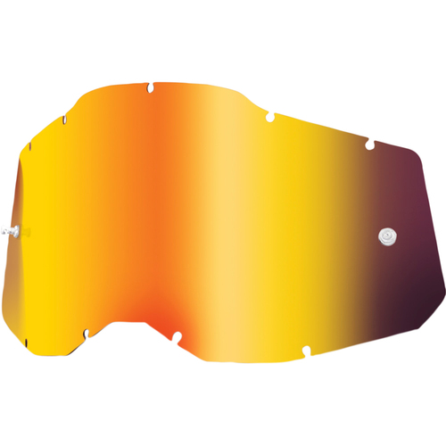 100% PERCENT RACECRAFT 2 / ACCURI 2 / STRATA 2 RED MIRROR LENS