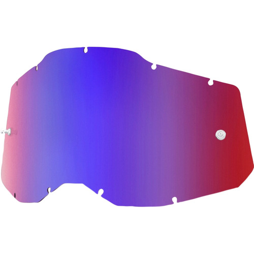 100% PERCENT RACECRAFT 2 / ACCURI 2 / STRATA 2 RED / BLUE MIRROR LENS