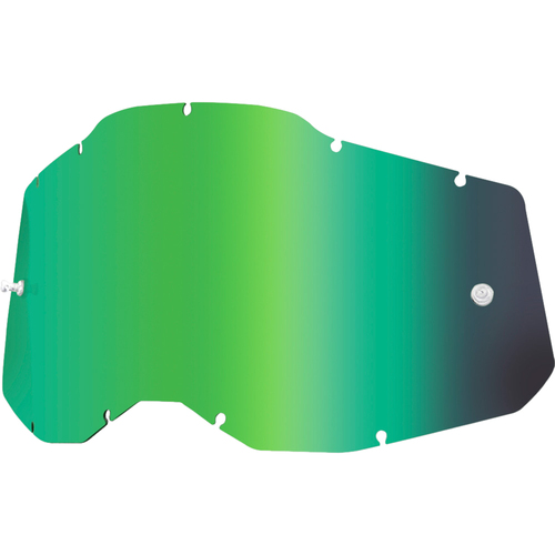 100% PERCENT ACCURI 2 / STRATA 2 KIDS GREEN MIRROR LENS