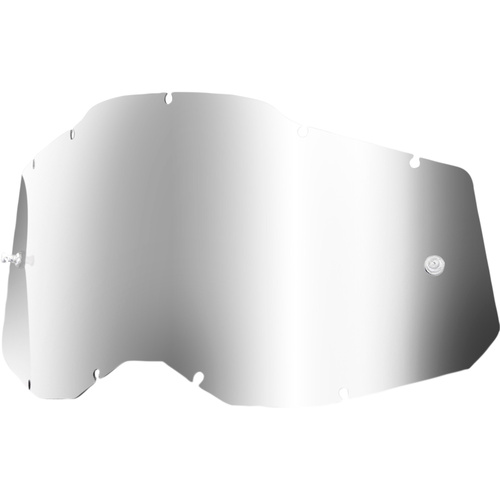 100% PERCENT RACECRAFT 2 / ACCURI 2 / STRATA 2 SILVER MIRROR LENS