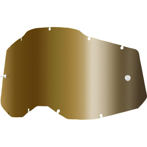100% PERCENT RACECRAFT 2 / ACCURI 2 / STRATA 2 TRUE GOLD MIRROR LENS