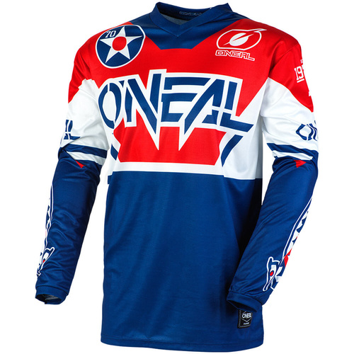 ONEAL 2020 ELEMENT WARHAWK BLUE/RED JERSEY - LG