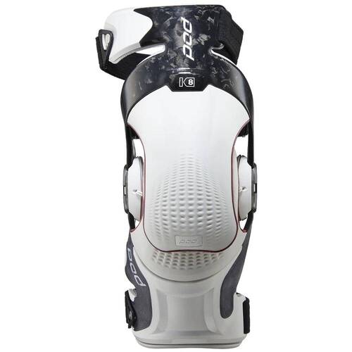 POD K8 3.0 CARBON / WHITE RIGHT KNEE BRACE - S