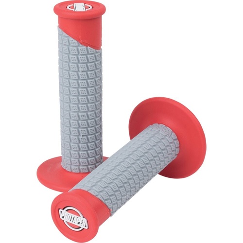 PRO TAPER CLAMP ON RED/GREY PILLOW TOP GRIPS