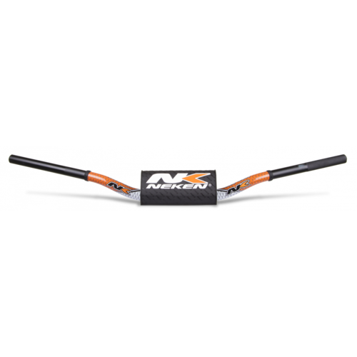 NEKEN CONICAL WHITE/ORANGE 85 HANDLEBARS - 85 HIGH BEND