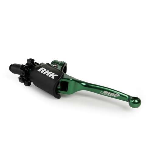 RHK QUANTUM KAWASAKI KX/KXF GREEN CLUTCH LEVER