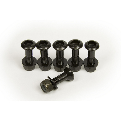 RHK SPROCKET BOLTS X6 PACK HEAVY DUTY - BLACK