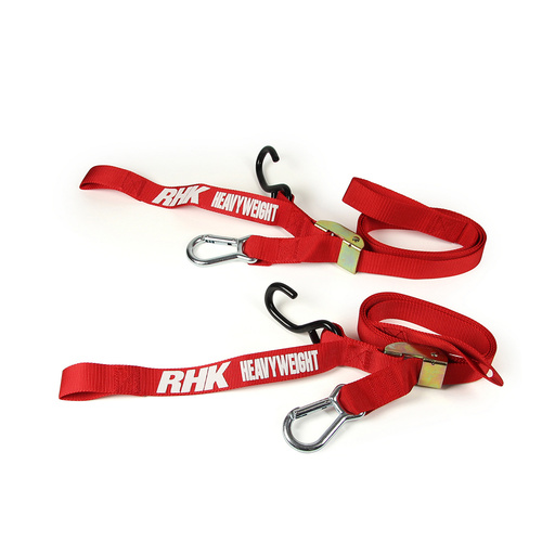 RHK HEAVYWEIGHT RED ULTRA WIDE 1 1/2 TIE DOWN