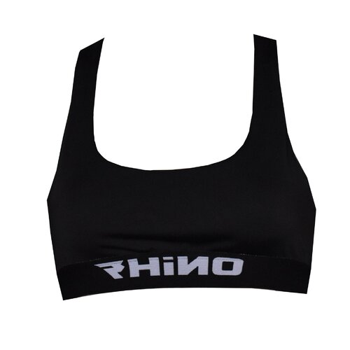 RHINO RACER LADIES ACTIVE BLACK CROP TOP - SM