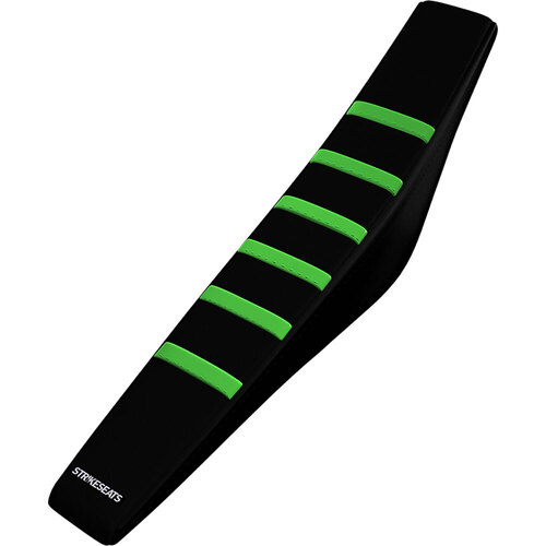 STRIKE SEATS KAWASAKI KX65 00-20 KLX110 02-20 GRIPPER RIBBED GREEN/BLACK/BLACK SEAT COVER