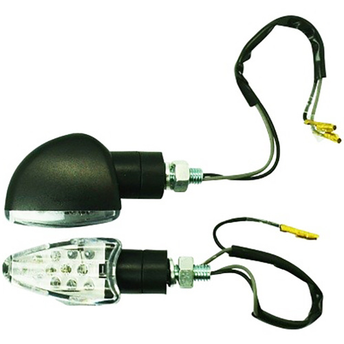 MCS UNIVERSAL CLEAR LENS AMBER LED ARROW HEAD INDICATOR PAIR