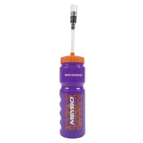 SD PURPLE / ORANGE WATER BOTTLE WITH STRAW